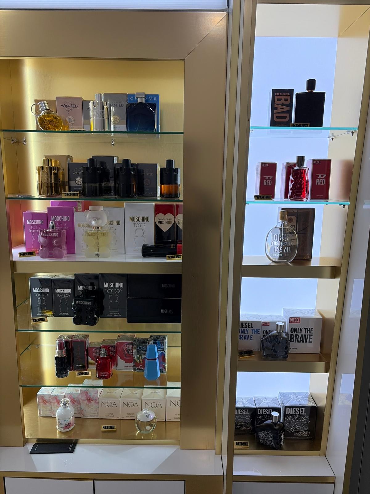 Zona de testare parfumuri